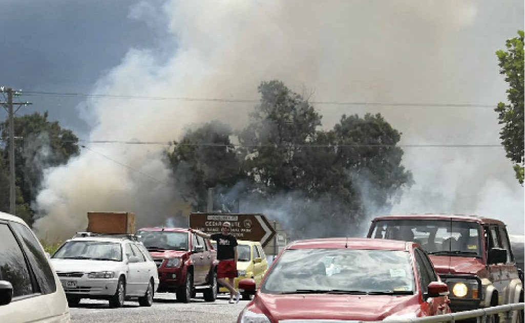 People wait around until they are given the all clear to move through the Driver Reviver. People wait around until they are given the all clear to move through the Driver Reviver.